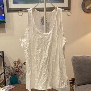 Patagonia White Scoop Neck Tank Top